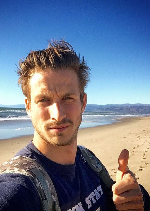 Adam Huper as seen in a selfie taken in Oxnard State Beach and Park in November 2015