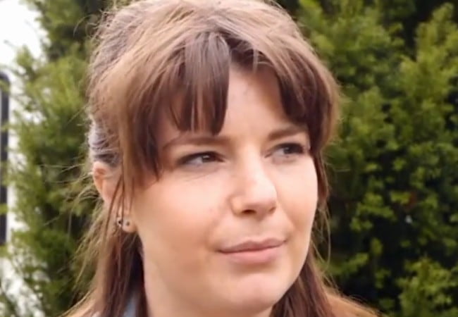 Aimee-Ffion Edwards in a still from an interview as seen in January 2018