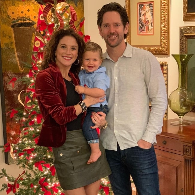 Alexis Carra as seen in a picture that was taken with her husband Christopher Girb&eacute;s and their son Pierce Manuel in December 2020