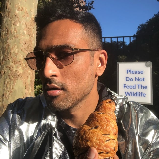 Ali Sethi gorging on goodies in October 2020