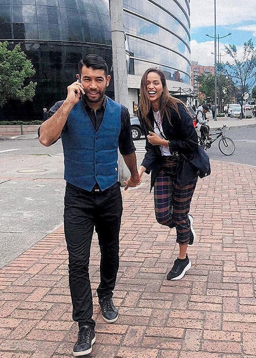 Andrea Tovar with her Boyfriend Julian Guillermo as seen on her Instagram Profile in March 2019