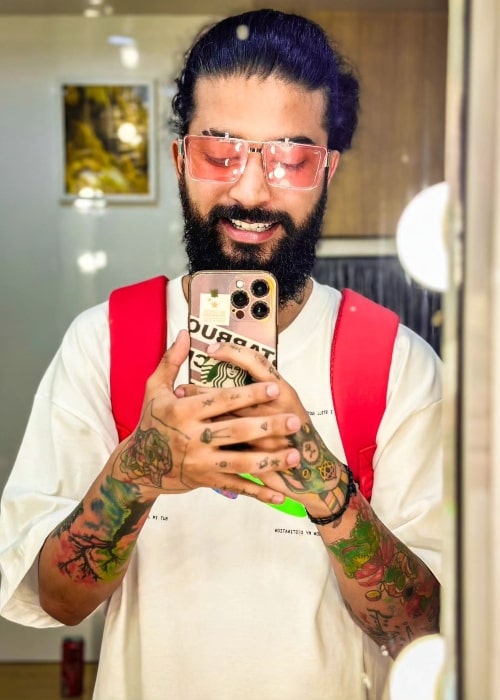 Anurag Dobhal as seen in a selfie that was taken in October 2023, in Mumbai
