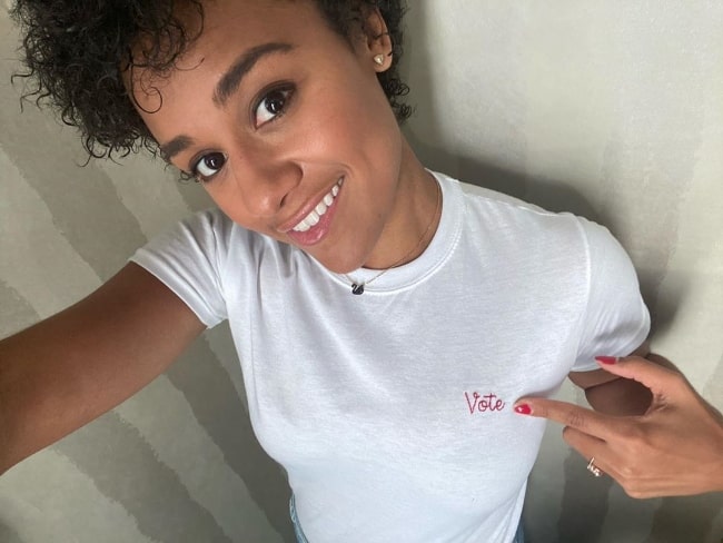 Ariana DeBose as seen while taking a selfie in October 2020