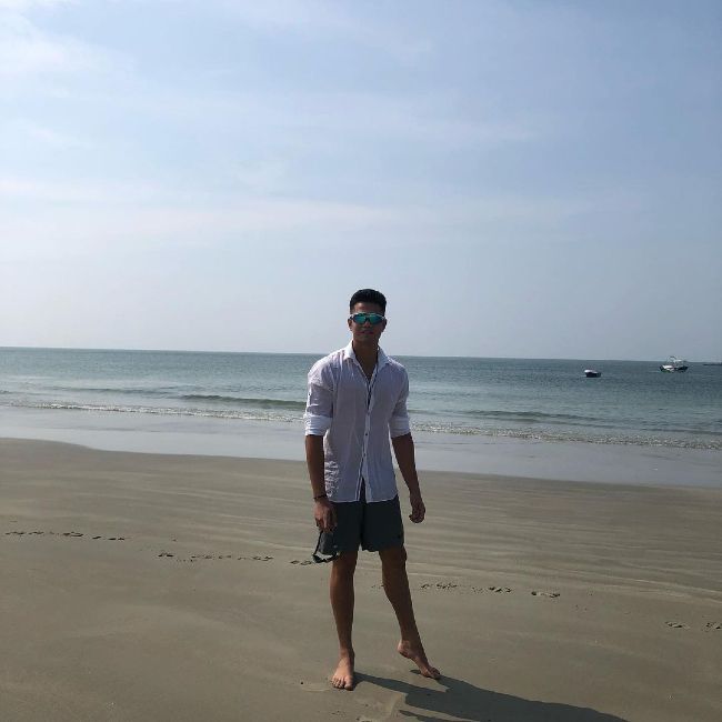 Arjun Tendulkar as seen in November 2020