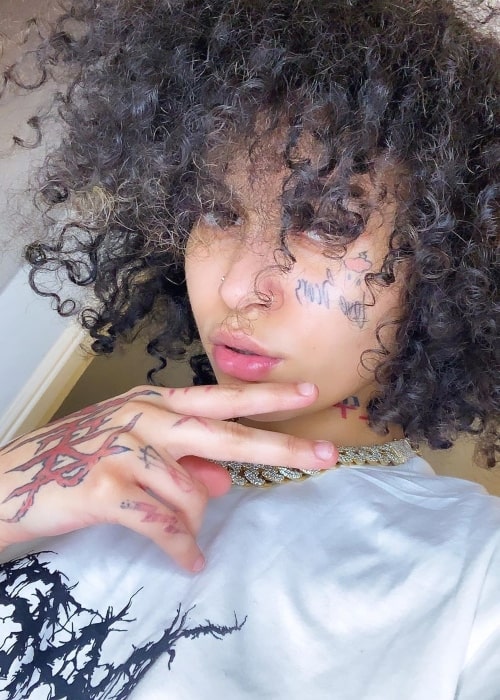 Aylek$ as seen in a selfie taken in September 2019