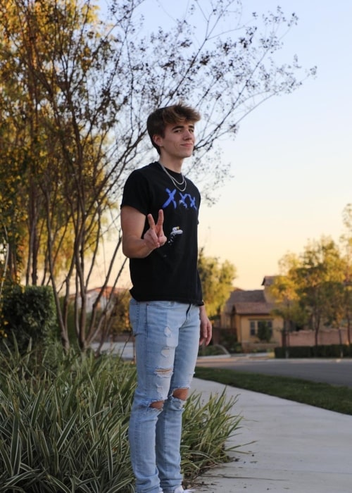 Bryce Parker as seen in a picture that was taken in Los Angeles, California February 2021