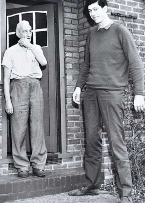 Christopher Greener Alongside his Father