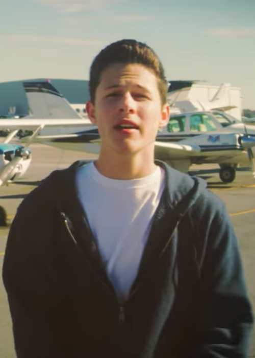 Connor Byers in a still from his music video "Like Oh" in 2017