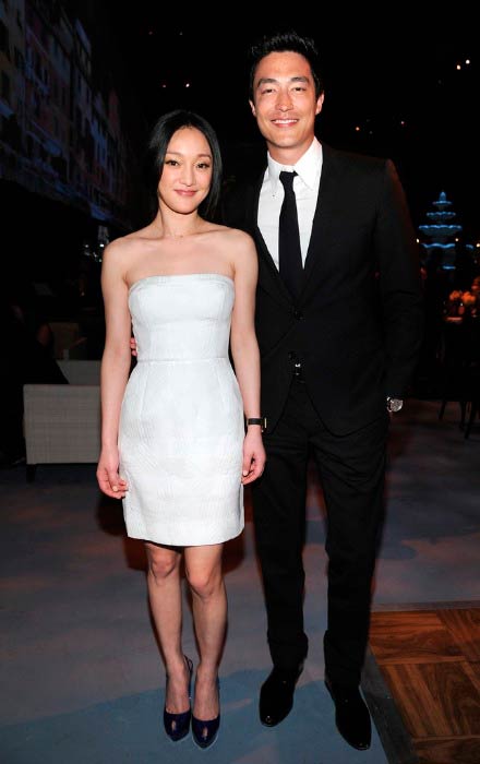 Daniel Henney and Xun Zhou at the celebration of IWC Schaffhausen and Peter Lindbergh's A Night in Portofino in April 2011