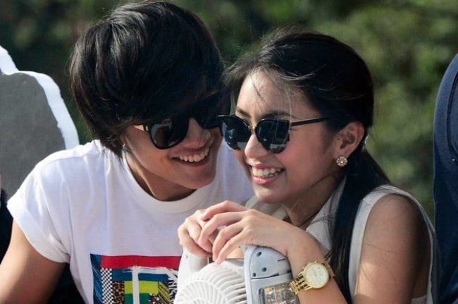 Daniel Padilla and Kathryn Bernardo as seen in November 2014