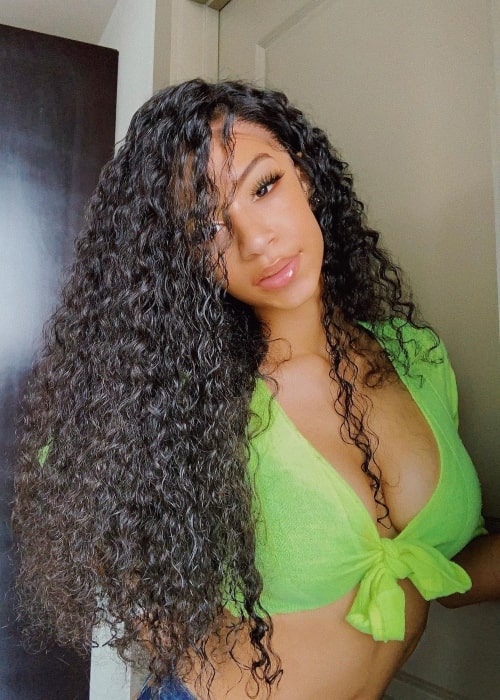 Deyjah Harris as seen in a selfie that was taken in August 2020