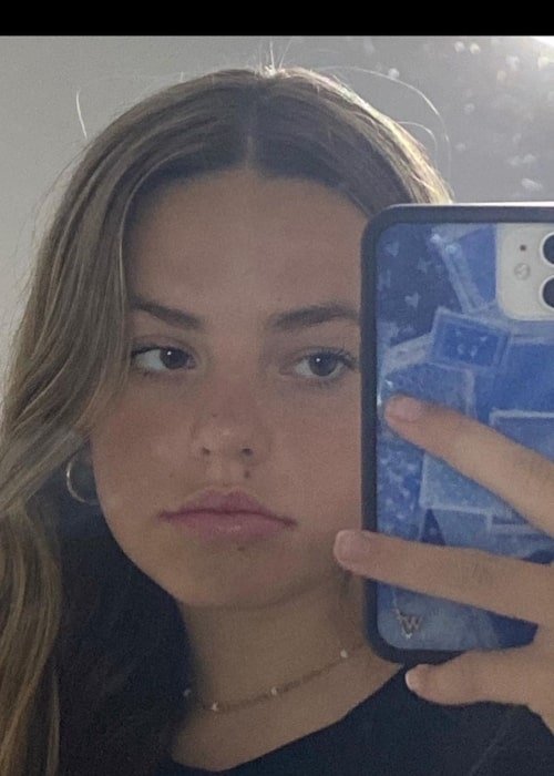 Emmi Butler as seen in a selfie that was taken in July 2021