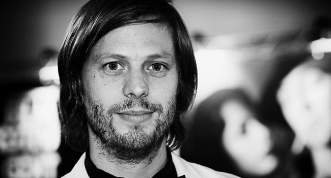 Felix Van Groeningen in a black-and-white picture