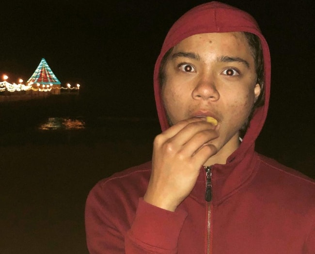 Filip Geljo as seen while enjoying a snack in December 2018