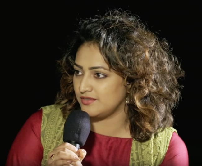 Hariprriya as seen while in conversation with Sadhguru in 2019