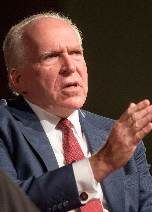 John O. Brennan as seen while speaking at the LBJ Presidential Library on October 24, 2018