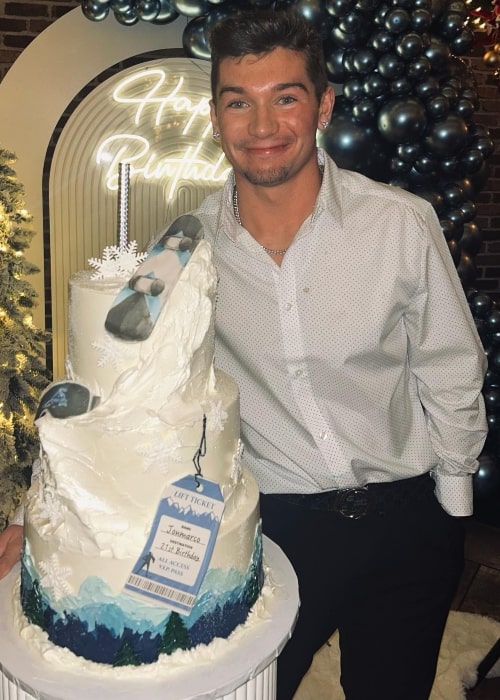 JonMarco Gaydos as seen in a picture that was taken in his 21st birthday in January 2024