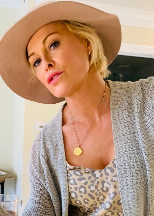 Josie Bissett as seen in a selfie taken in May 2019