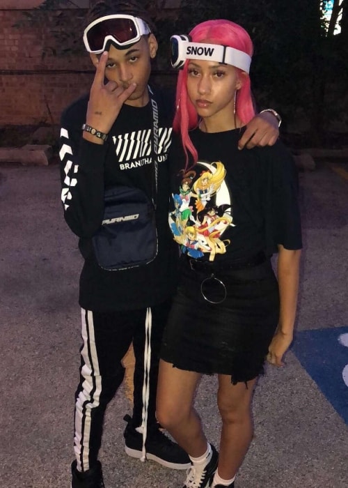 Kayla Bylon as seen while posing for a picture along with The Hxliday in September 2018