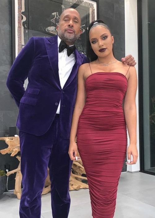 Kenya Barris with his daughter Kaleigh as seen in December 2019