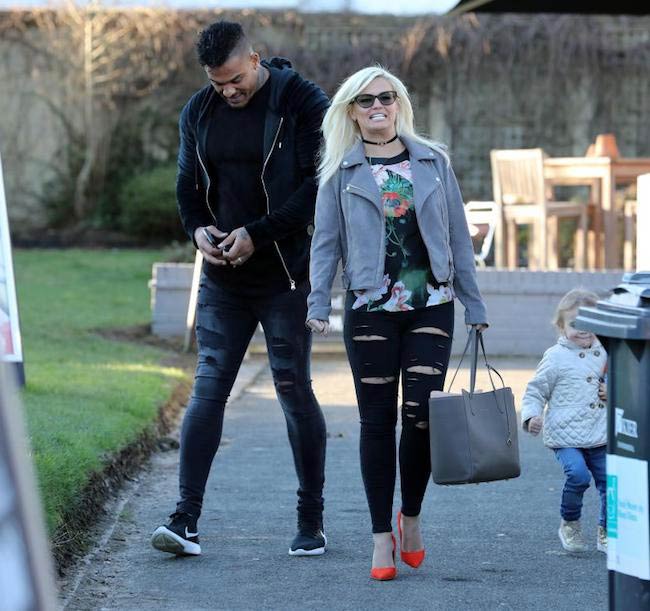 Kerry Katona just after liposuction and tummy tuck in 2016