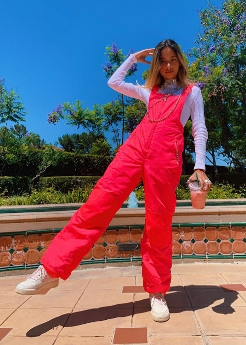 Kylie Cantrall as seen while posing for the camera in Los Angeles, California, United States in July 2019