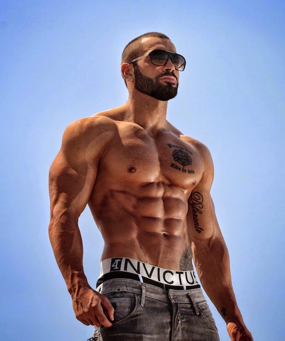 Lazar Angelov during a photoshoot for 4Invictus in 2014
