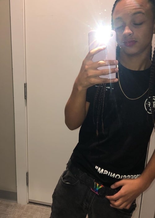 Lil Poopy as seen in a selfie taken in November 2019