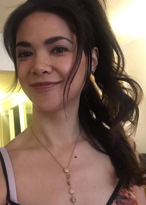 Lilan Bowden as seen while taking a selfie showing her beautiful locks in April 2019