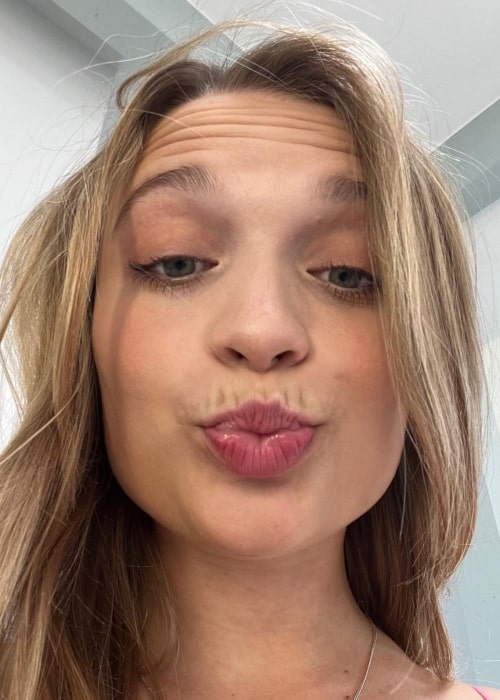 Lisa K&uuml;ppers as seen in a selfie that was taken in July 2023, in Cologne, Germany