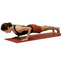 Lose weight by doing yoga exercises - hover move