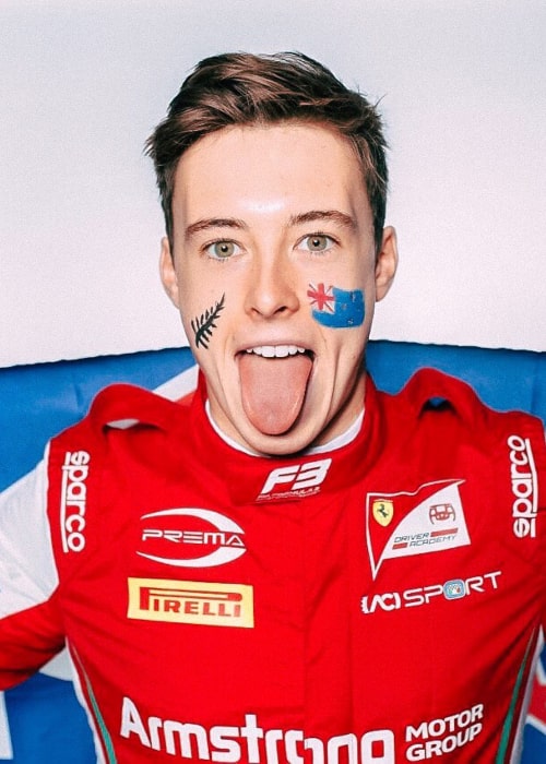 Marcus Armstrong after finishin 2nd in the FIA Formula 3 Championship in September 2019