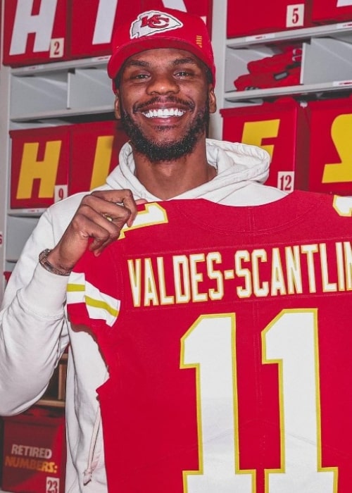 Marquez Valdes-Scantling as seen in an Instagram Post in March 2022