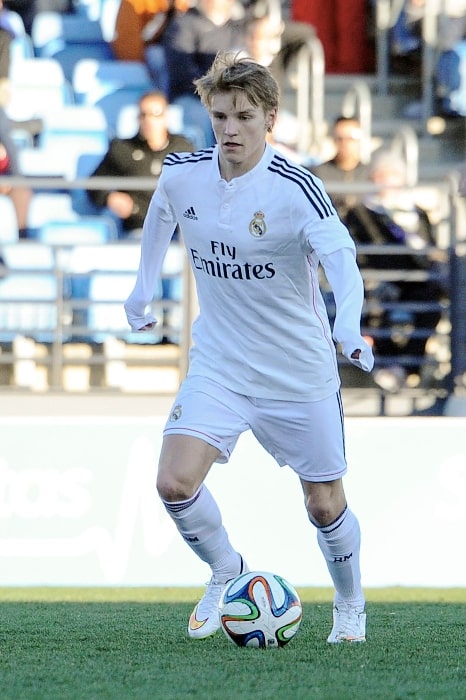 Martin &Oslash;degaard as seen while playing for Real Madrid Castilla in 2015