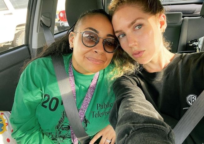 Miranda Pearman-Maday (right) seen with her wife Raven Symon&eacute; in 2021