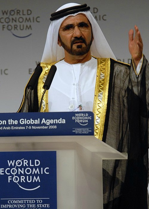 Mohammed bin Rashid Al Maktoum at the World Economic Forum Summit in November 2008