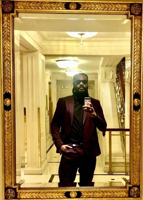 Myke Wright as seen in a selfie that was taken in April 2022