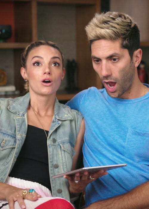 Nev Schulman and Laura Perlongo, as seen in October 2019