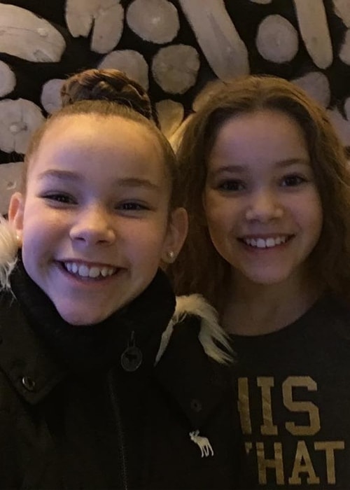 Olivia Haschak (Left) as seen while taking a selfie along with her sister, Sierra Haschak, in March 2017
