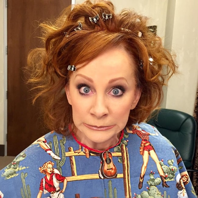 Reba McEntire in a goofy selfie in October 2017
