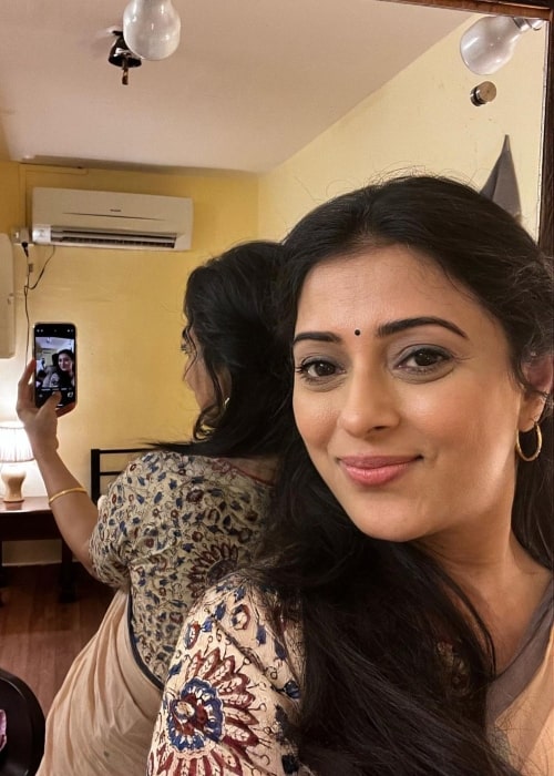 Reena Kapoor as seen in a selfie that was taken in November 2022, in Film City