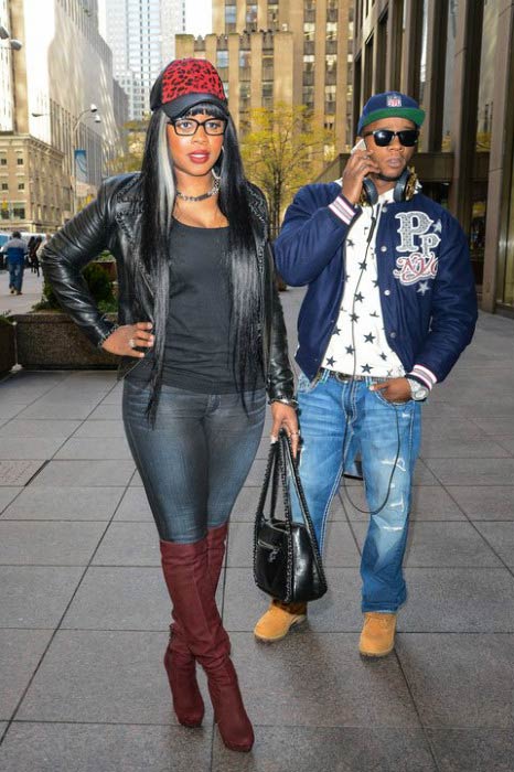 Remy Ma and Papoose out in New York City in 2014