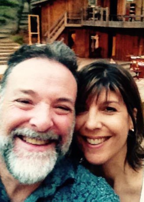 Richard Steven Horvitz in a selfie with Kristen Lazarian in July 2015