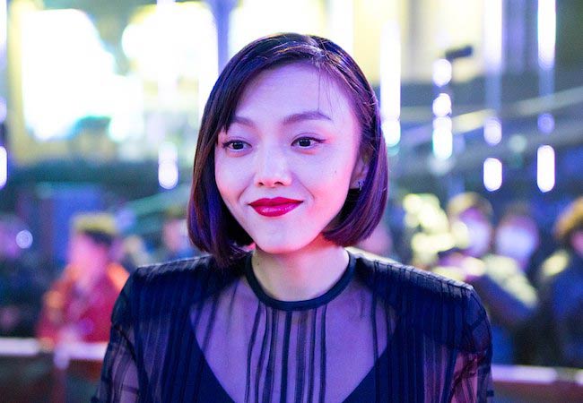Rila Fukushima at the "Ghost In The Shell" World premiere