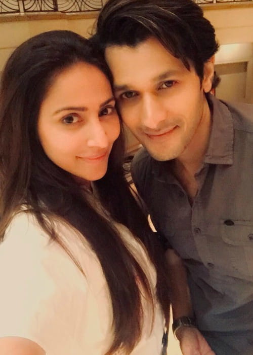 Rishina Kandhari and Abhay Vakil in a selfie in January 2018