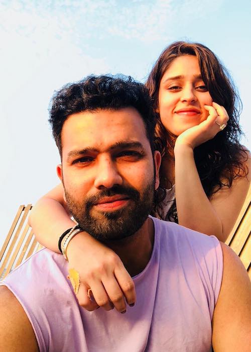 Rohit Sharma with wife Ritika Sajdeh in March 2018