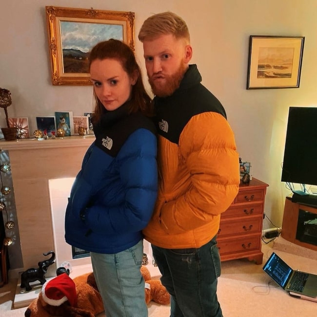 Rona Morison as seen in a picture that was taken with Conar Macleod in Kilmacolm in December 2019