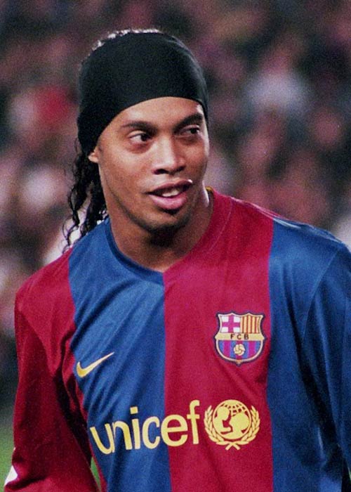 Ronaldinho (FC Barcelona's player) during the match in 2007