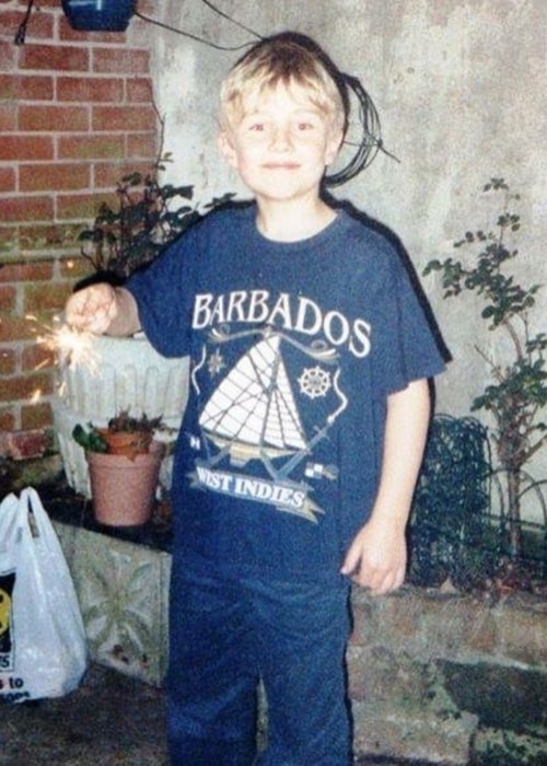 Sam Fender as seen in a childhood picture