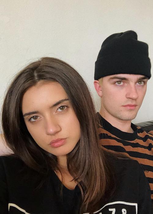 Sarah Curr with boyfriend Collin Leary in April 2018